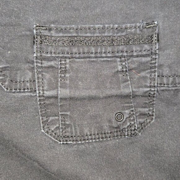 Lee 1889 Women’s Relaxed Fit Black Capris Size 14 Medium – Stretch Utility Style - Picture 8 of 10